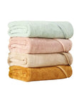 Square Baby Bath Towel - Soft Polyester Cotton Blend for Newborns 0-12 Months - Model FW01 by Baby Lamby at brixbailey.com
