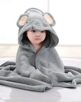 Square Baby Bath Towel - Soft Polyester/Cotton Blend for Newborns 0-12 Months - Model FW01 by Baby Lamby at brixbailey.com