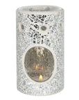 Pillar Crackle Glass Wax Burner