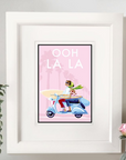 Ooh La La Vintage Style Retro Quote Poster Print