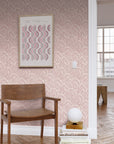 Oysters - in Venus Pink - Wallpaper