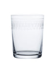 A Set of Four Crystal Large Tumblers with Ovals Design