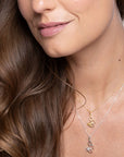 Bumble Bee Honeycomb Sterling Silver Necklace