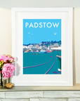 Padstow Vintage Travel Poster Print
