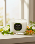 LIME, BASIL & MANDARIN CANDLE 3 WICK 350G