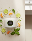 LIME, BASIL & MANDARIN CANDLE 3 WICK 350G