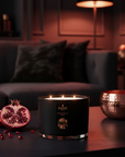 POMEGRANATE NOIR 3 WICK SCENTED CANDLE 350G