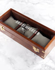 Personalised 3 Piece Wooden Watch Box