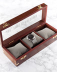 Personalised 3 Piece Wooden Watch Box