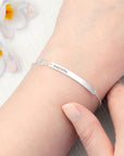 Personalised Silver Birthstone Swarovski Crystal Bracelet
