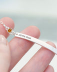 Personalised Silver Birthstone Swarovski Crystal Bracelet