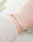 Personalised Rose Gold Birthstone Swarovski Crystal Bracelet