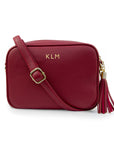 Personalised Luxury Crossbody Bag in Red