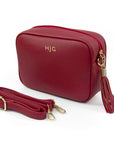 Personalised Luxury Crossbody Bag in Red