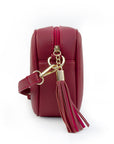 Personalised Luxury Crossbody Bag in Red