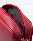 Personalised Luxury Crossbody Bag in Red