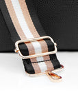 Personalised Luxury Crossbody Bag in Black