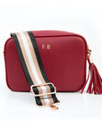 Personalised Luxury Crossbody Bag in Red