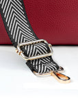 Personalised Luxury Crossbody Bag in Red