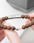 Personalised Men's Wooden Bracelet