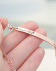 Personalised Birth Flower Swarovski Crystal Rose Gold Bracelet