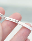 Personalised Silver Birth Flower Swarovski Crystal Bracelet