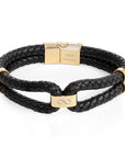 Personalised Men's Infinity Dual Leather Bracelet