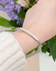 Personalised Silver Identity Rope Bracelet