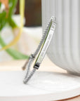 Personalised Silver Identity Rope Bracelet
