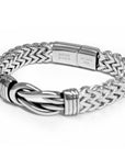 Personalised Men's Woven Stainless Steel Infinity Knot Bracelet