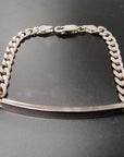 Personalised Child's Sterling Silver Chain and Link Bracelet