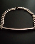 Personalised Child's Sterling Silver Chain and Link Bracelet