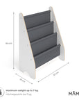MAMOI® Libreria verticale per bambini, Porta libri in legno naturale, Scaffale librerie bambino, Mobile bambini montessoriana design moderno scandinavo-2