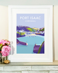 Port Isaac Vintage Travel Poster Print
