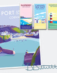 Port Isaac Vintage Travel Poster Print