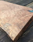 Walnut Serving Board with Turquoise Highlights