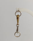 Silver Steed Snaffle Bit Stud Earrings