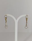 Silver Steed Snaffle Bit Stud Earrings