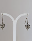 Silver Steed Fox Long Dropped Earrings