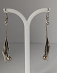 Silver Steed Tulip Dangling Earrings