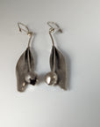 Silver Steed Tulip Dangling Earrings