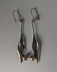Silver Steed Tulip Dangling Earrings
