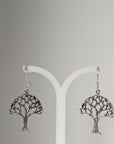 Silver Steed Fruit Tree Dangling Earrings