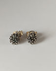 Silver Steed Pine Cone Stud Earrings