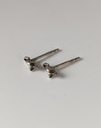 Silver Steed Mouse Stud Earrings