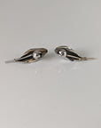 Silver Steed Tulip Stud Earrings