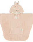 Hooded Bathing Poncho for Kids Mrs Rabbit