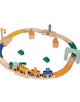 Animal Train Playset with Magnetic Wagons – FSC® Certified Wood by Trixie Baby at brixbailey.com