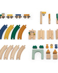 Wooden Animal Train Railway Set