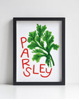 Parsley Herb print from an original painting, choice of sizes, available framed and unframed